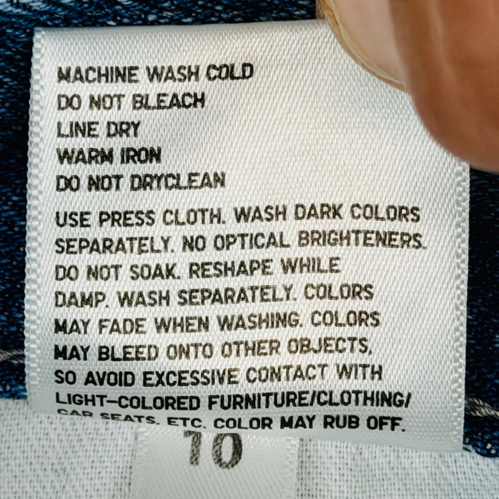 Uniglo Baggy High Waisted Womens Jeans Sz 10 Blue Medium Wash %100 Cotton Denim - Picture 12 of 13